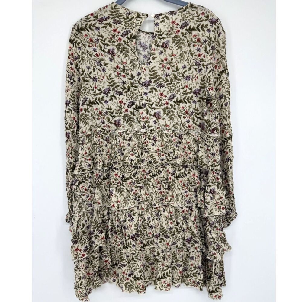 Urban Outfitters Boho Floral Tiered Dress